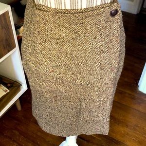 Vintage Express wool wrap skirt